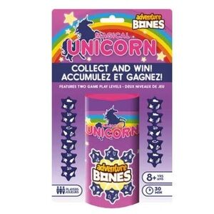 Unicorn Adventure Bones Dice Game -Entertainment Earth NEW